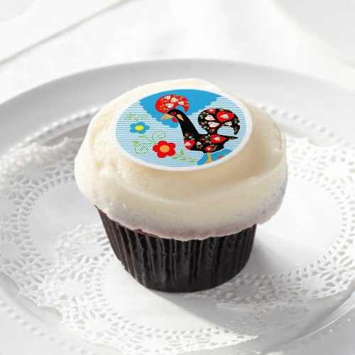 The Portuguese Rooster of Barcelos  Edible Frosting Rounds