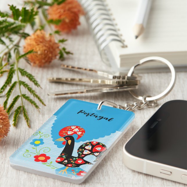 The Portuguese Rooster of Barcelos  Keychain (Front Right)
