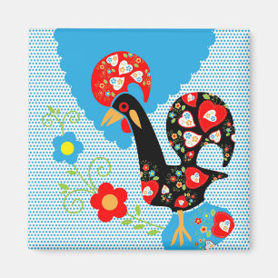 The Portuguese Rooster of Barcelos Magnet