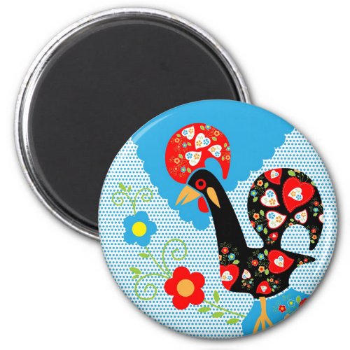 The Portuguese Rooster of Barcelos Magnet
