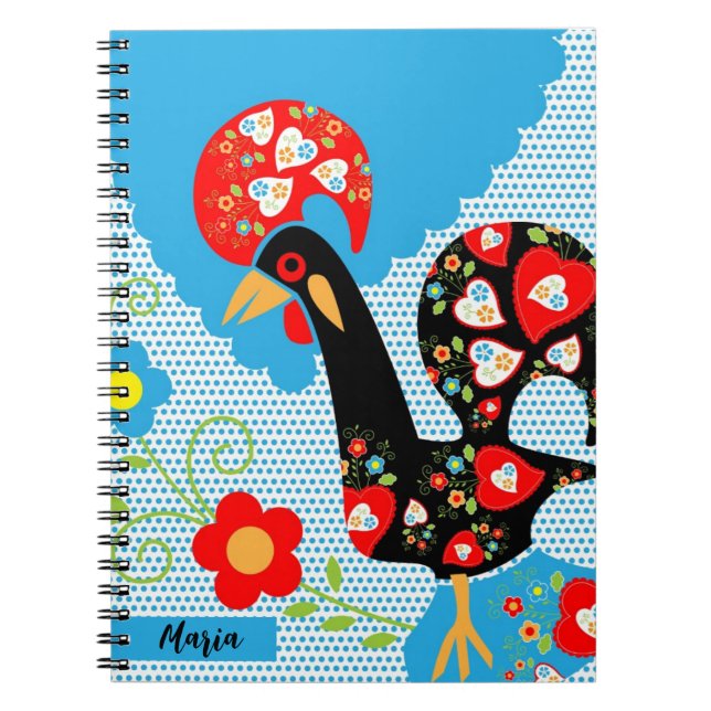 The Portuguese Rooster of Barcelos   Notebook (Front)