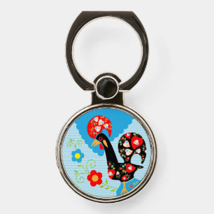 The Portuguese Rooster of Barcelos Phone Ring Stand