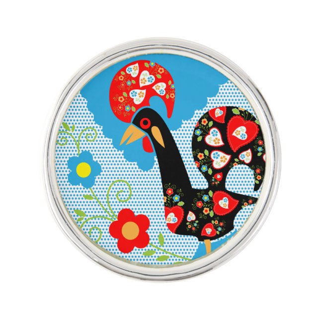 The Portuguese Rooster of Barcelos Pin (Front)