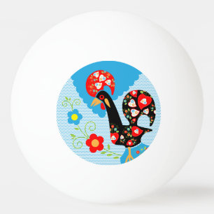 The Portuguese Rooster of Barcelos Ping Pong Ball