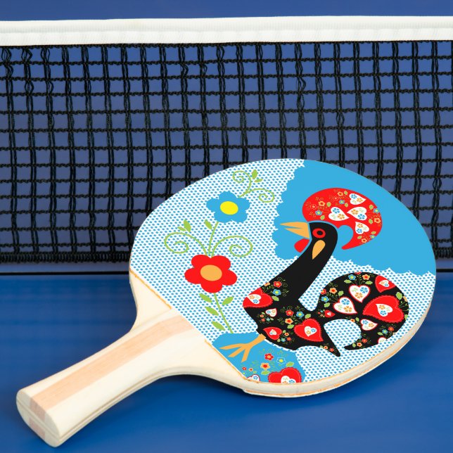 The Portuguese Rooster of Barcelos  Ping Pong Paddle (Insitu)
