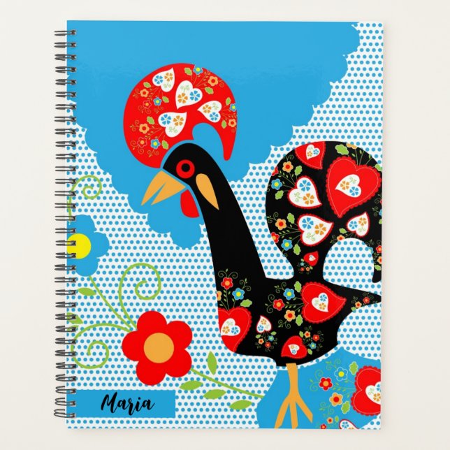 The Portuguese Rooster of Barcelos   Planner (Front)