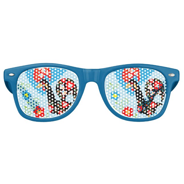 The Portuguese Rooster of Barcelos Retro Sunglasses (Front)