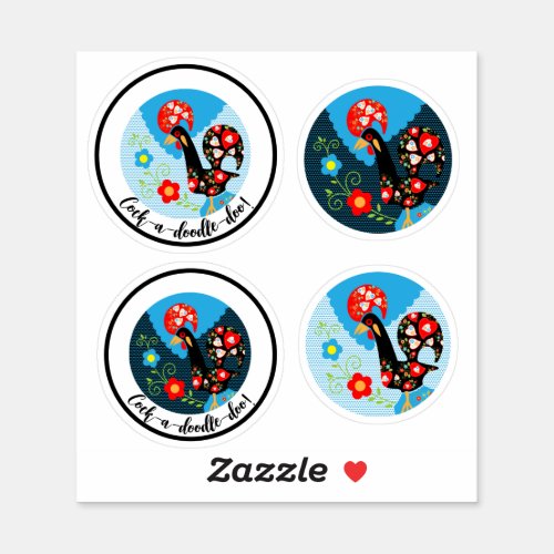 The Portuguese Rooster of Barcelos  Sticker