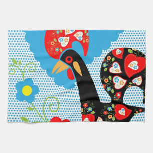 The Portuguese Rooster of Barcelos Towel