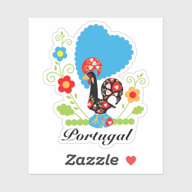 The Portuguese Rooster Sticker (Sheet)