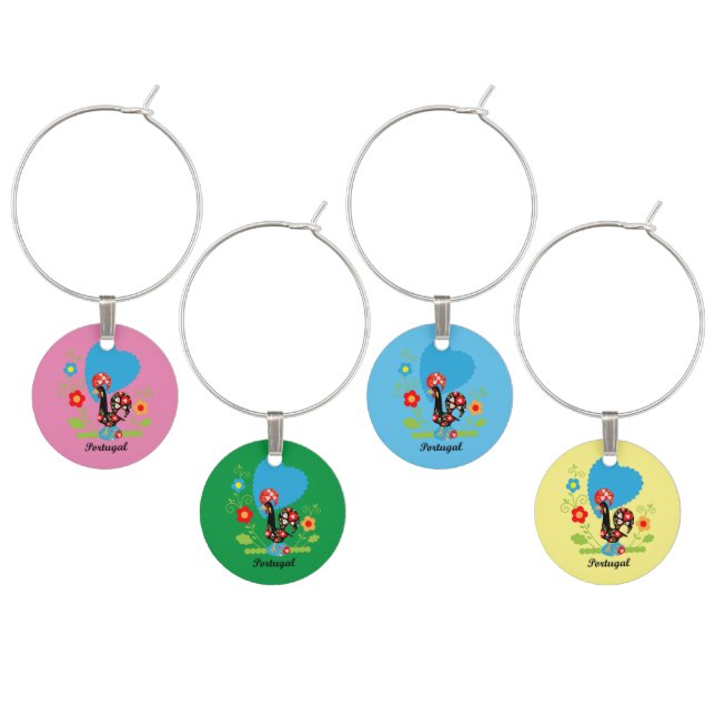 The Portuguese Rooster Wine Charm (Staggered)