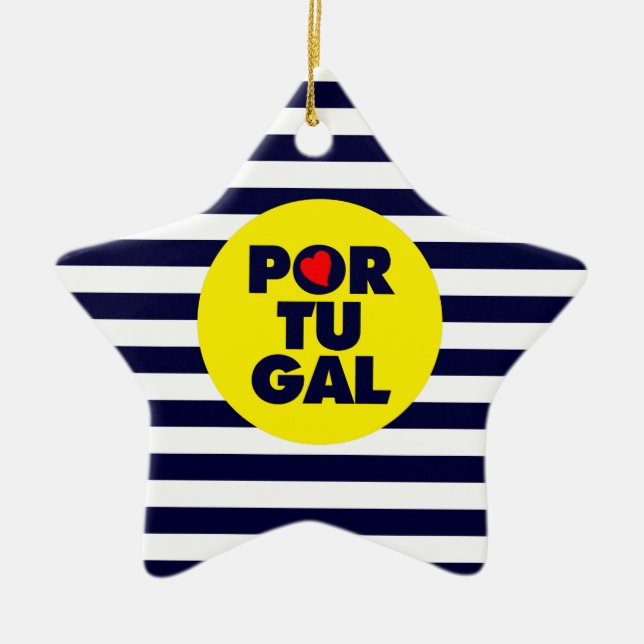 The Portuguese sunshine Ceramic Ornament (Front)