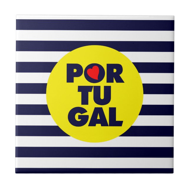 The Portuguese sunshine Ceramic Tile (Front)