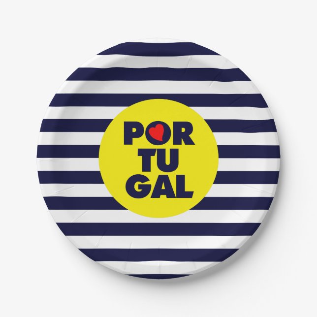 The Portuguese sunshine Paper Plates (Front)