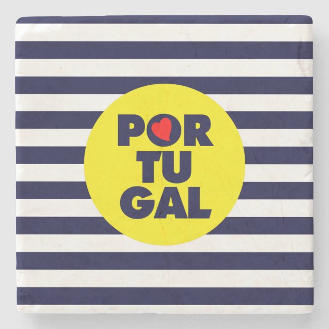 The Portuguese sunshine Stone Coaster (Front)