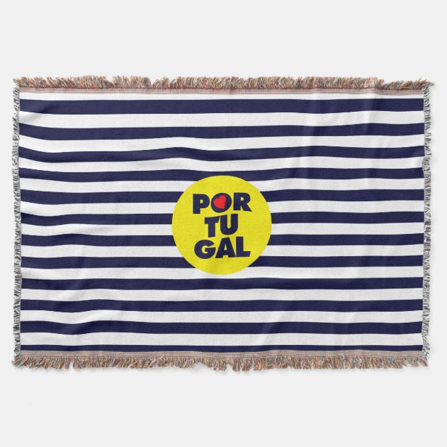 The Portuguese sunshine Throw Blanket (Front)