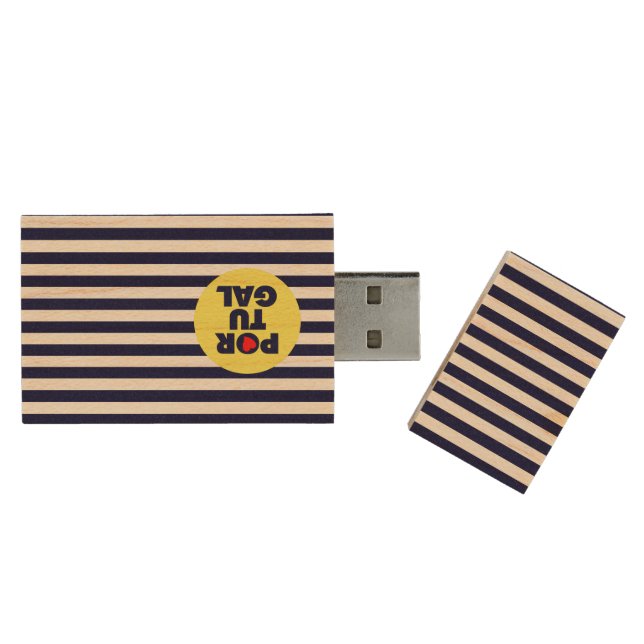 The Portuguese sunshine Wood USB Flash Drive (Opened)
