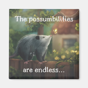 The Possumbilities are Endless... Opossum  Magnet