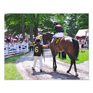 The Post Parade at Saratoga Photo Print