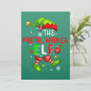 The Postal Worker Elf Christmas Elf Costume Lover Invitation