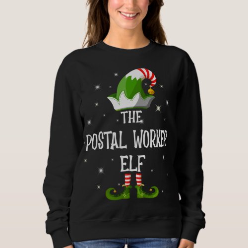 The Postal Worker Elf Family Matching Group Christ Sweatshirt