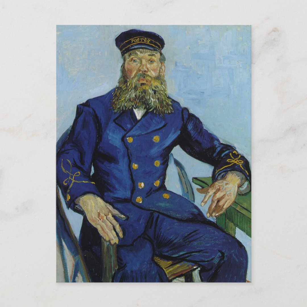 The Postman Joseph Roulin by Vincent van Gogh Postcard | Zazzle