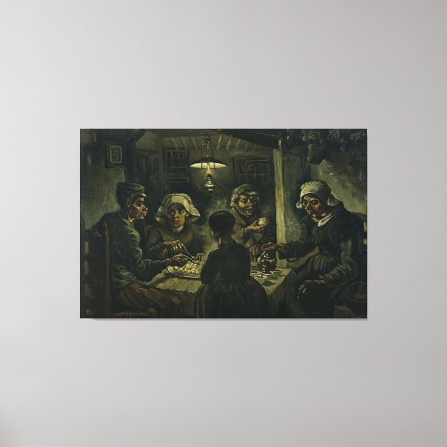 The Potato Eaters / 1885 / Van Gogh / Canvas Print (Front)