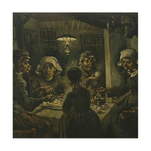 The Potato Eaters by Vincent Van Gogh Wood Wall Art
