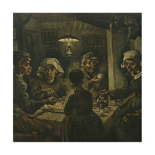 The Potato Eaters by Vincent Van Gogh   Wood Wall Art