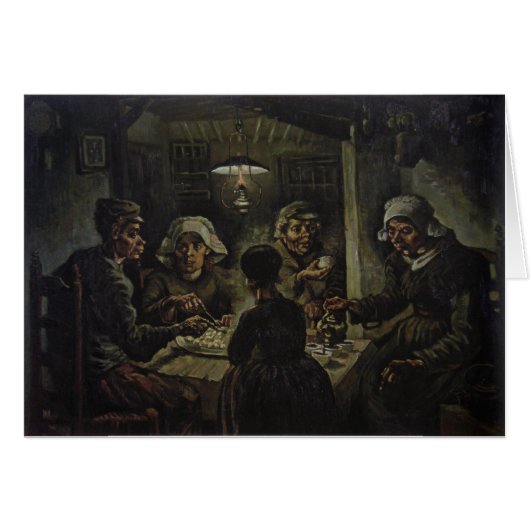 The Potato Eaters - Vincent Van Gogh (1885) Cards (Front Horizontal)