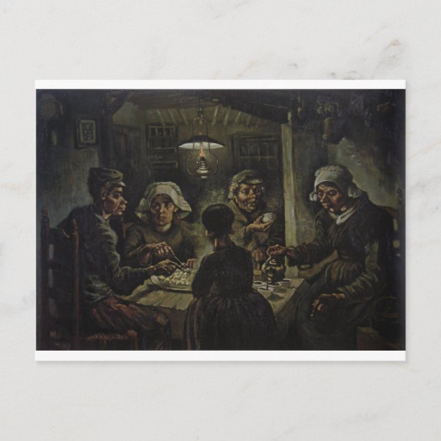 The Potato Eaters - Vincent Van Gogh (1885) Postcard (Front)