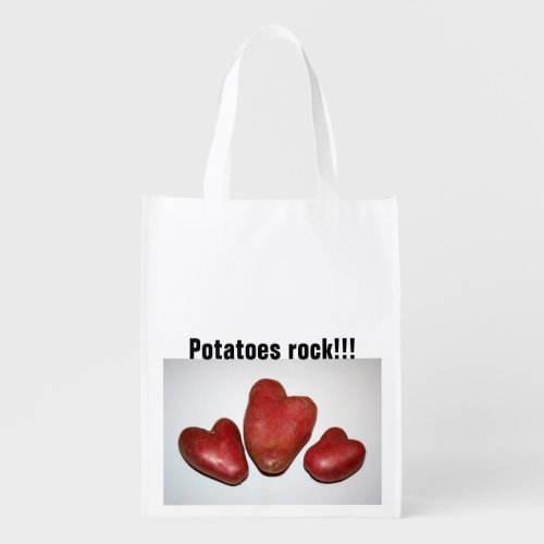 The Potato Family Potatoes rock2 Resuable Grocery Reusable Grocery Bag