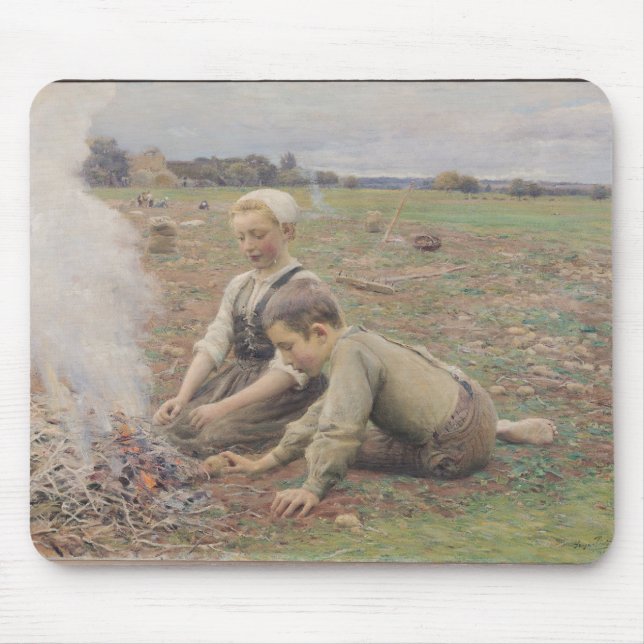 The Potato Gatherers, 1898 Mouse Pad (Front)