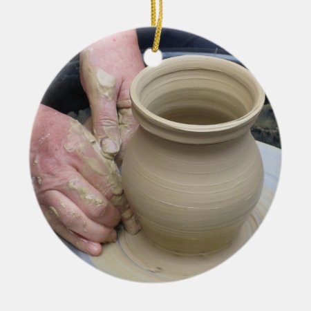 The Potter And The Clay Ceramic Ornament