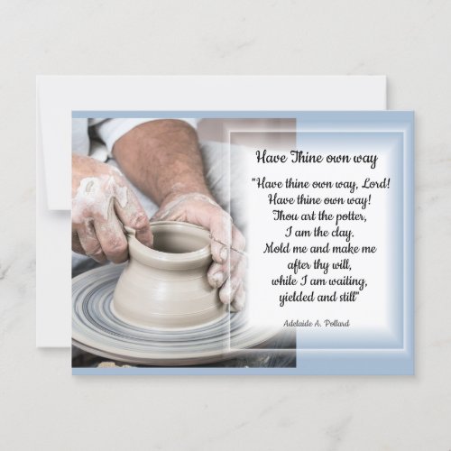 The Potter at work Card
