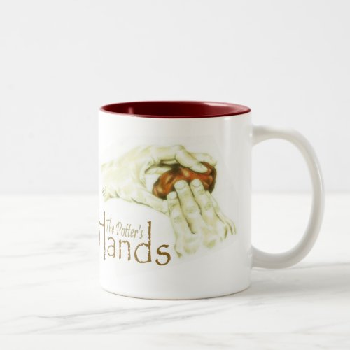 The Potters Hands Two_Tone Coffee Mug