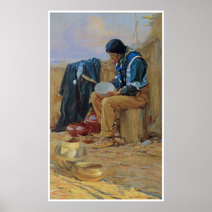 The Pottery Maker, American Southwest Print