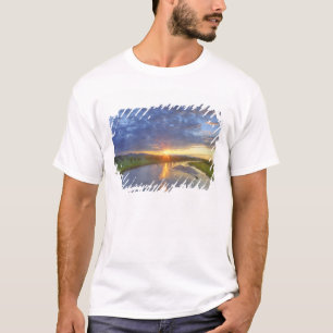 The Powder River catches last light in Custer T-Shirt