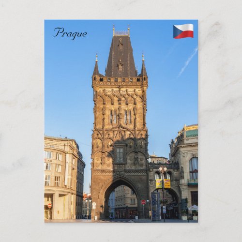 The Powder Tower _ Prague Czech Republic Postcard