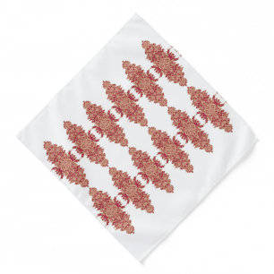 The Power of a Black Background with a Red Pattern Bandana