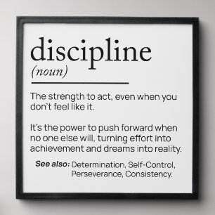 The Power of Discipline Peel And Stick Photo Tile
