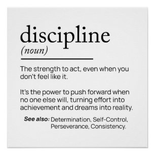 The Power of Discipline Poster