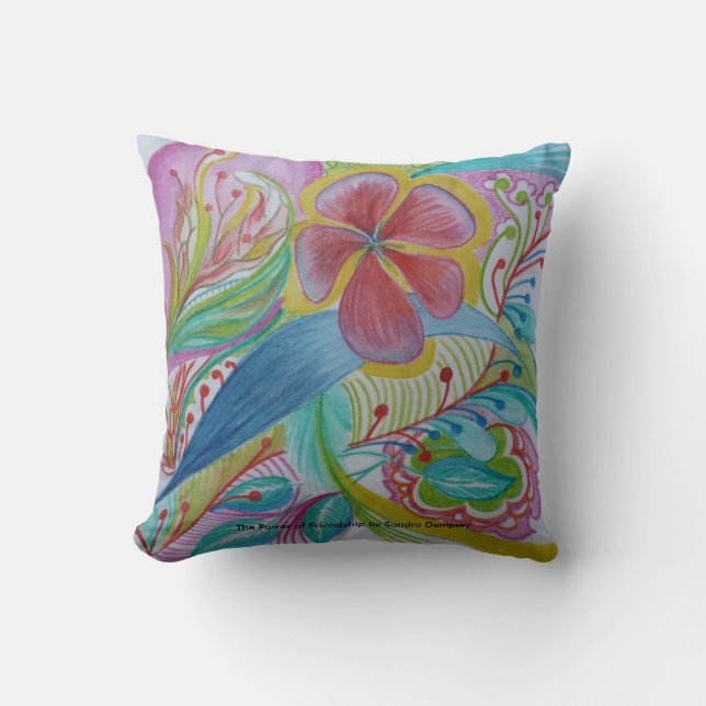 The power of friendship pillow (Front)