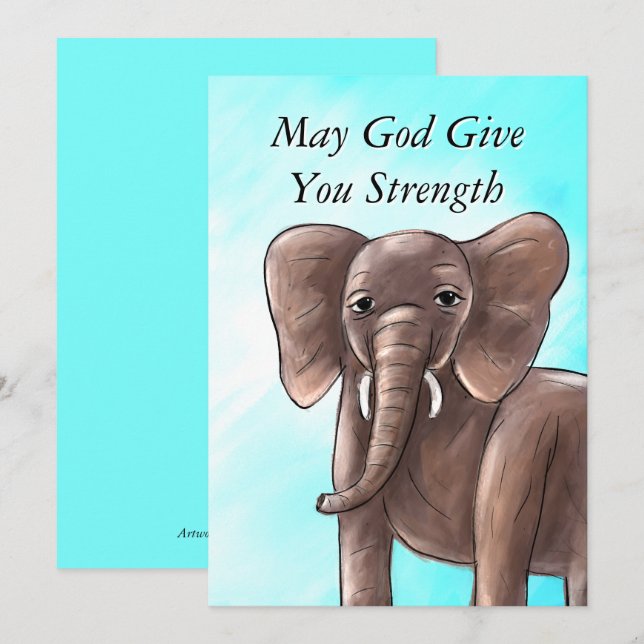 The Power of His Love Sympathy Card  (Front/Back)