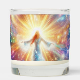 The Power of Love Flowing From Her on a Beautiful Scented Candle