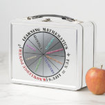 The power of mathematics metal lunch box<br><div class="desc">Illustrates the importance of mathematics together with fun,  for  knowledge power in life.</div>