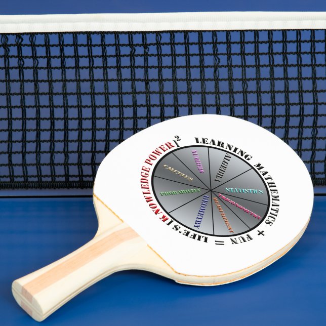 The power of mathematics  ping pong paddle (Insitu)