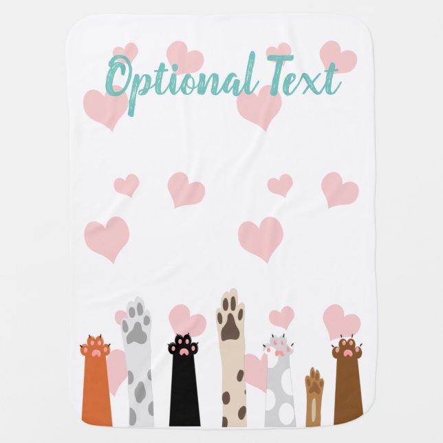 The Power of Paws  Baby Blanket (Front)