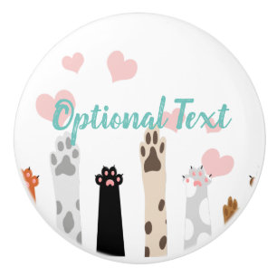 The Power of Paws Ceramic Knob