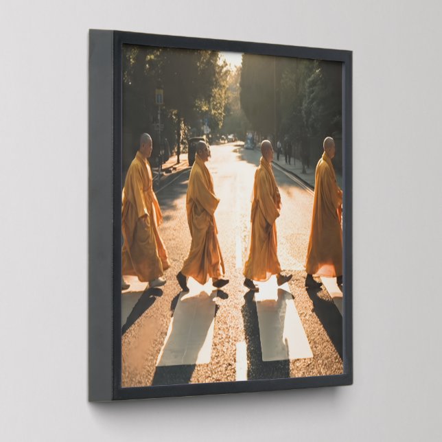 THE POWER OF PEACE - Inspirational Monk  Peel And Stick Photo Tile (Angled)
